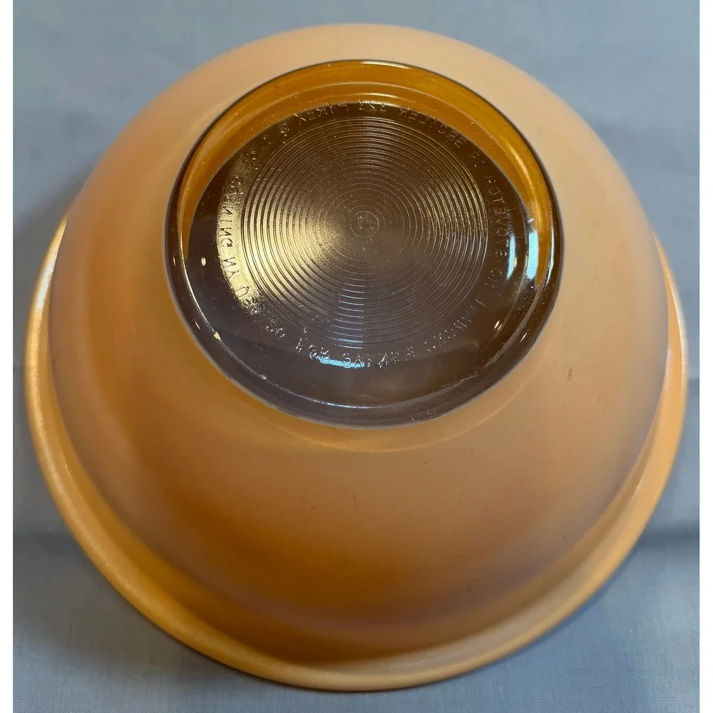 Vintage Pyrex 323 Orange Amber Tint Glass Mixing Bowl 1.5L Made in USA